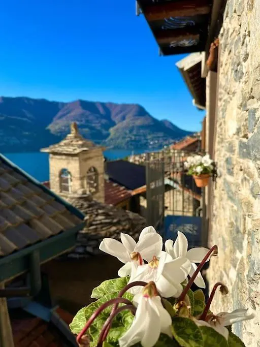 Romantic Home Stone With Amazing View Lake Of Como And Oleandra Laglio 0*,